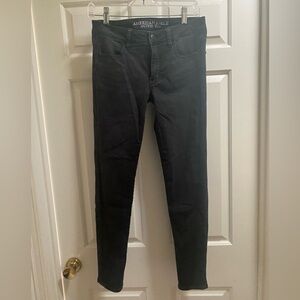 American Eagle Black Jeggings 6